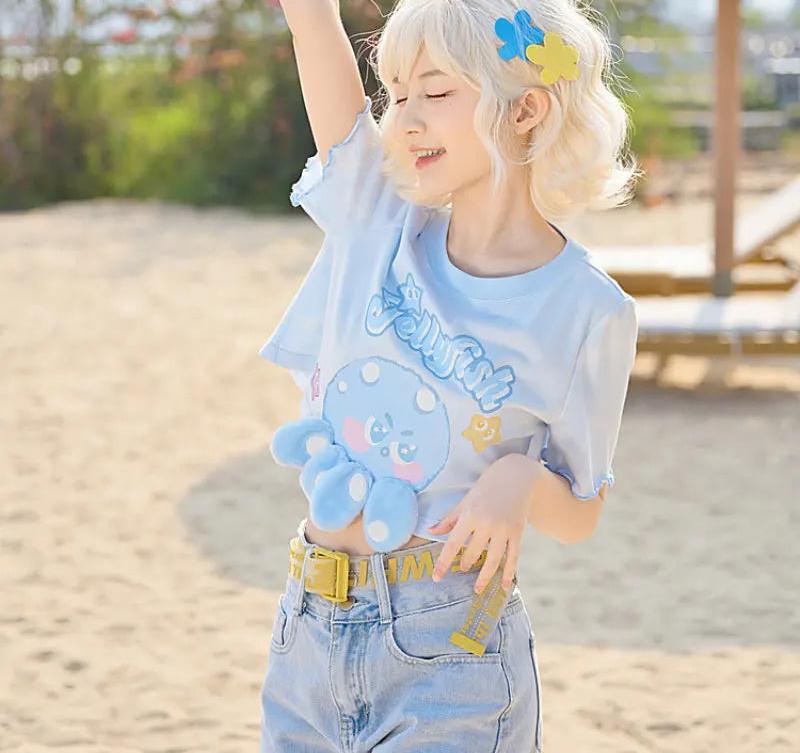 Jellyfish Blue Tee