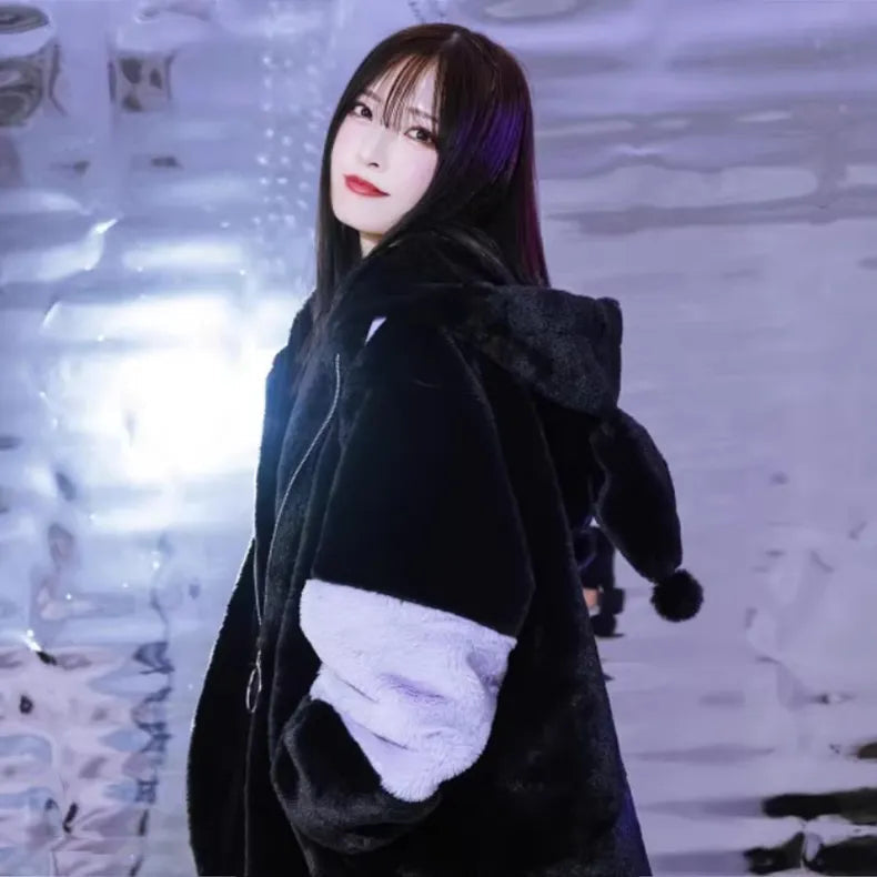 Jumbo Fluffy Kuromi Oversized Jacket – Kawaii Dream