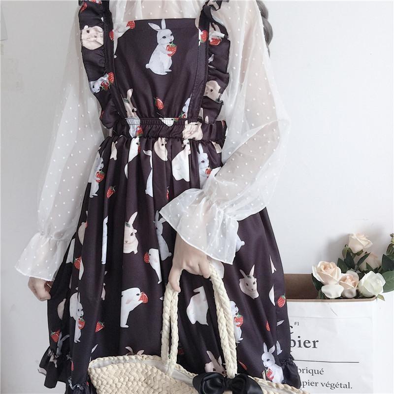 cute suspender dress Little Bun Suspender Dress Black Dress