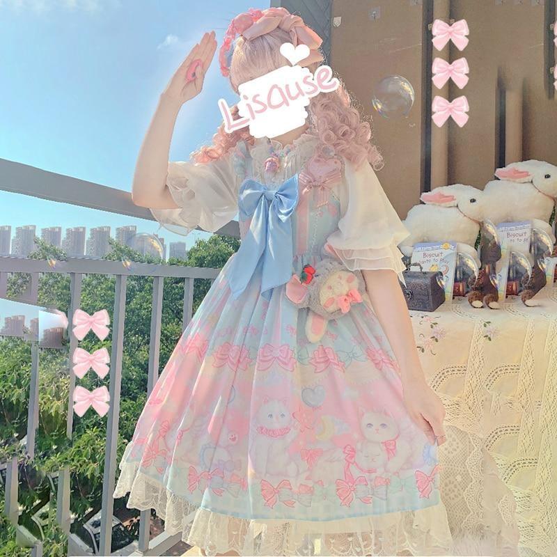 Pocket Kitten Lolita Dress – Kawaii Dream Pocket Kitten Lolita Dress – Kawaii Dream