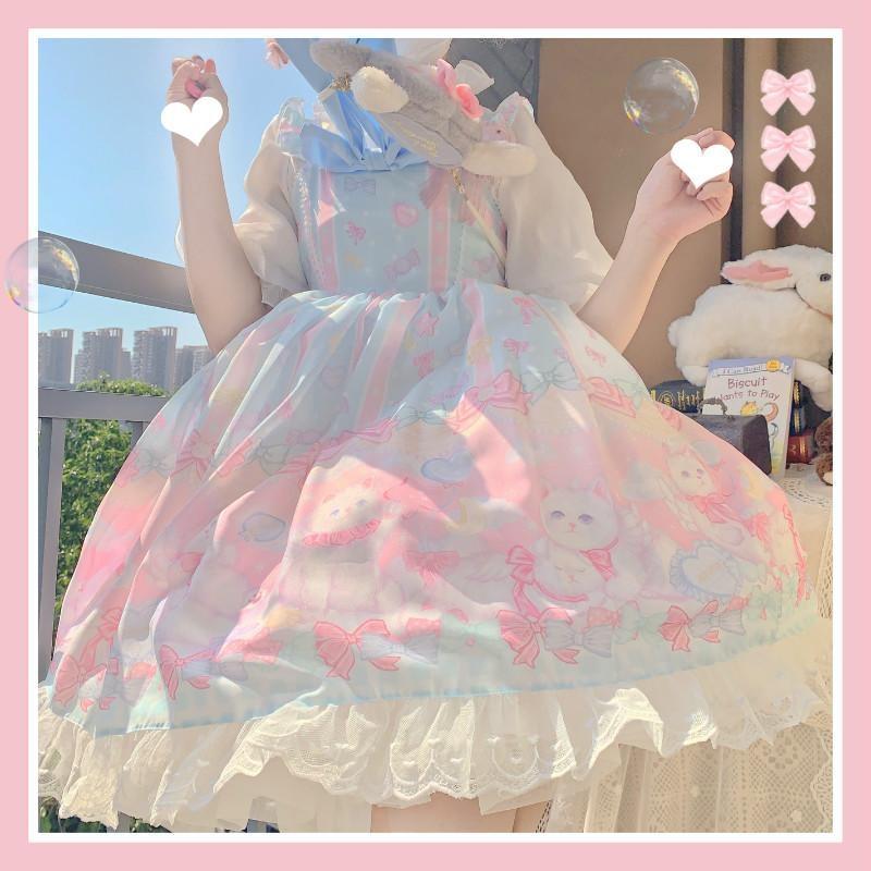 Pocket Kitten Lolita Dress – Kawaii Dream Pocket Kitten Lolita Dress – Kawaii Dream
