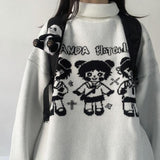 Gothic Panda Knit Turtleneck